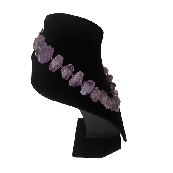 Amethyst Quartz Choker Necklace - Picture 3 of 4